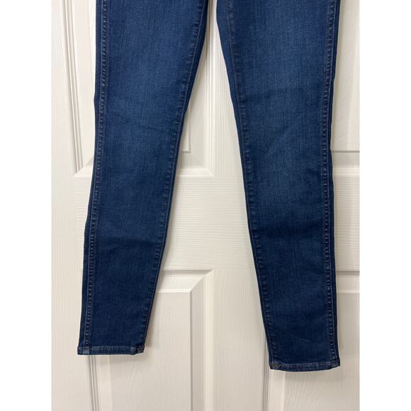 New Madewell Denim 10" High Rise Skinny Leg Jeans Dark Wash Capsule - Picture 4 of 12